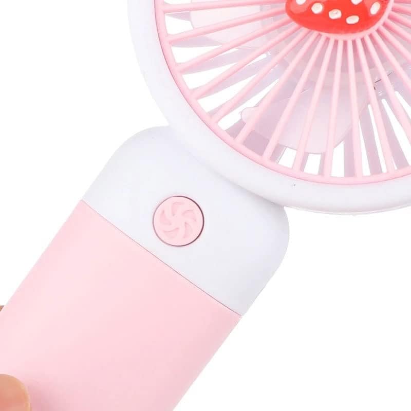 FEER Годишният Ръчно Охлаждащ вентилатор Mini Fruit Лаптоп USB-Акумулаторна батерия Електрически вентилатор (Цвят: розов, размер: One
