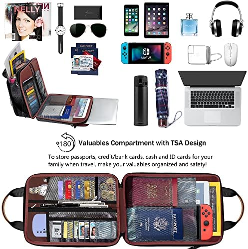 Чанта за лаптоп ZINZ 12,9-13 инча, Наплечная чанта с регулируема капацитет и каишка, Калъф за пътуване с отделения за ценности и преносими
