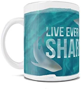 Трендсеттеры Shark Mug – на Живо всяка седмица, като че ли това е Седмицата, Shark – Керамична чаша – идеална за подарък или за колекционери