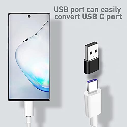 4 Пакета USB C Женски-USB Мъжки Адаптер Type C-A USB Зарядно Устройство Кабел-Адаптер, Съвместим за 12/12 Pro Max/12 Mini Galaxy S21/S20