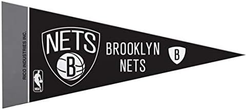 Rico Industries Brooklyn Nets, Опаковки от 8 мини-знаменца, 4 x 9 инча, Фетр