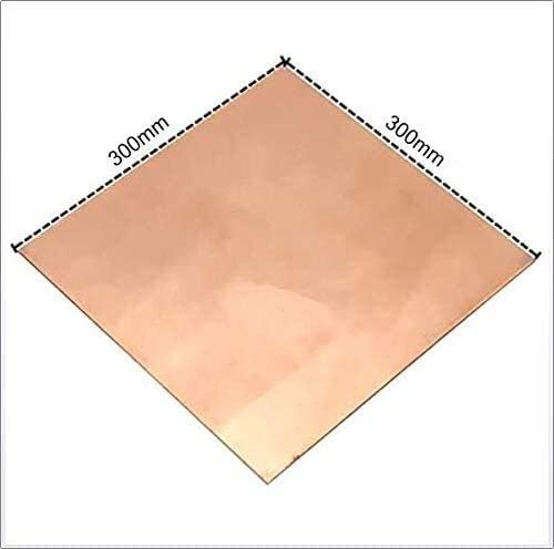 NIANXINN Мед Метален лист Фолио Табела 0.8 mm x 300 X 300 мм, Нарязани Медни Метални пластини