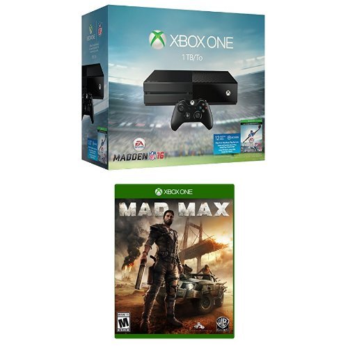 Конзола Xbox One обем 1 TB - Комплект Madden NFL 16 + Mad Max