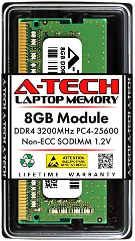 A-Tech 8 GB ram за лаптоп Lenovo IdeaPad 1 / 1и | DDR4 3200 Mhz PC4-25600 sodimm памет 1,2 за Обновяване НА 260-контакт с памет, без