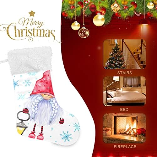 Коледни Чорапи ALAZA, Скандинавска Коледна Cartoony Джудже, Класически Персонализирани Големи Чулочные Украса за Семейни Тържества, декорация