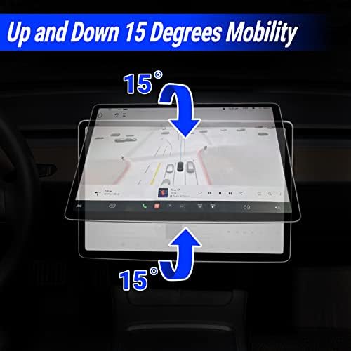 Завъртане поставка за GPS-навигация Klutchtech за Tesla Model 3 Model Y (2017-2023) - Държач за завъртане на екрана - Обновен в четирите