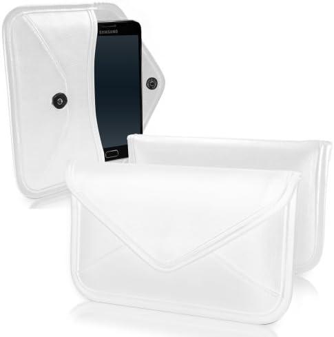 Калъф BoxWave за BLU G60 (Case by BoxWave) - Луксозни Кожена чанта-месинджър, Дизайн своята практика-плик от изкуствена кожа за BLU G60