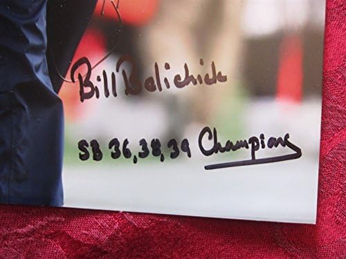 Треньор на Патриоти Бил Belichick с надписи, подписаните 8x10 снимка на Бекет БАС