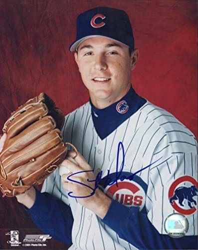 Скот Даунс Чикаго Къбс Подписа Снимка 8x10 с Автограф W / Coa - Снимки на MLB с автограф