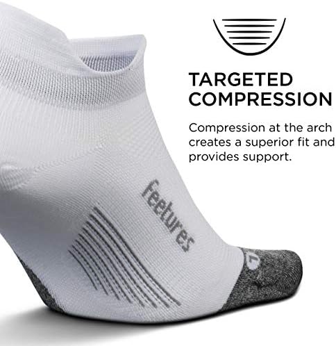 Feetures Elite Ultra Light No Show Tab Обикновена чорапи за бягане за мъже и жени, Спортни Компресия чорапи, Отводящие влагата