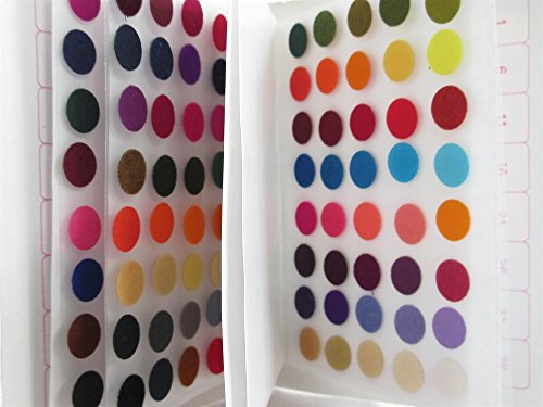 250 Едноцветни Кръгли Bindi Размер на 8,5 мм / Многоцветни Bindi / Обикновено Bindi Кумкум / Големи Кръгли Етикети Bindi