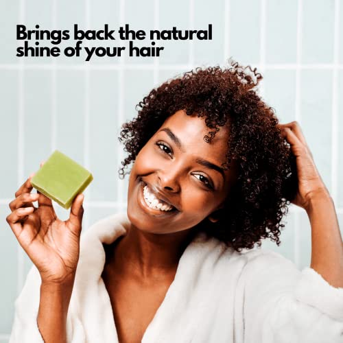Soap Factory - Набор от натурални сапуни за коса за мъже и жени, Комплект с Активен въглен, Лемонграссом, Алое Вера, Чайным дърво и Розмарин,
