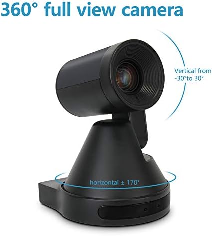 PTZ камера LEFTEK USB 2.0, с 3-Кратно Оптично увеличение на 1080P HD 2D и 3D с Шумопотискане PTZ Камера за директно излъчване за конферентни