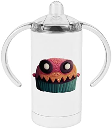 Забавна Чаша За Потягивания Кексчета - Cupcake Monster Baby Sippy Cup - Детска чаша За Потягивания С принтом