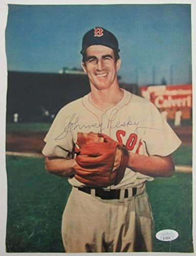 Джони Пясъци С автограф, за да влезете Boston Red Sox JSA - Списания MLB С автограф