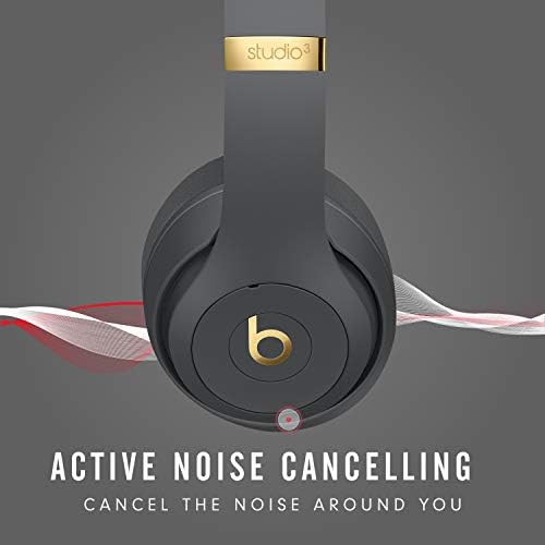 Безжични слушалки в ушите Beats Studio3 с шумопотискане - Оттеночно-Сив с AppleCare+ (2 години)