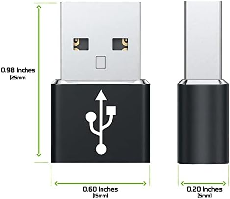 Бърз USB адаптер-C за свързване към USB-порт, който е съвместим с вашите ZTE Nubia Red Magic 5G за зарядни устройства, синхронизация,