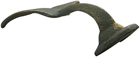 Чугун, с монтиран на стената кука от опашката на кит 4 3/4 инча (комплект от 3)