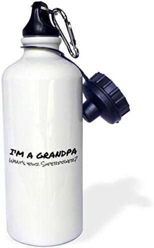 3dRose Аз съм Баба-каква е твоята Суперспособность-Забавен подарък за великата майка, Спортна бутилка за вода, 21 унция, Боядисана