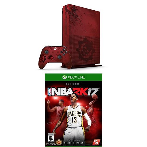 Конзола Xbox One S обем 2 TB - Комплект с лимитирана серия Gears of War 4 + игра NBA 2K17