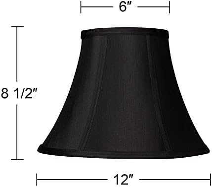 Комплект от 2 Абажуров от черна Еластична тъкан 6x12x9 (Паяк) - Springcrest