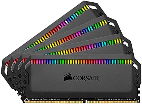 Настолна памет CORSAIR Dominator Platinum RGB 32 GB (4x8 GB) DDR4 3200 (PC4-28800) C16 1.35 - Черен