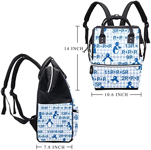Чанта за Памперси Penguin Blue Чанта За Грижа Чанта За Смяна на Пелени