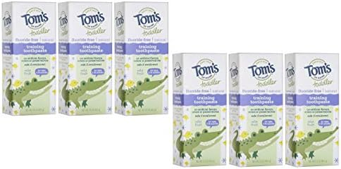 Паста за зъби Tom ' s of Maine - За обучение на малки деца - Естествена - Без флуор - Меки плодове - 1,75 грама