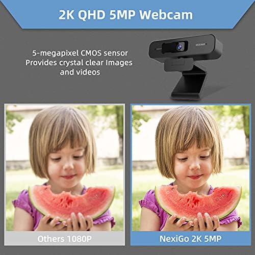 Сертифицирана Zoom, мащабируеми уеб камера NexiGo N940P 2K с дистанционно управление и програма за контрол | Сензор Sony Starvis | 1080P