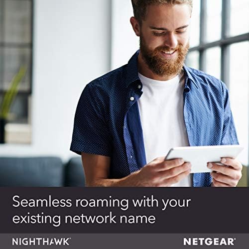 NETGEAR WiFi Мрежа Range Extender EX8000 - покритие до 2500 кв. метра и 50 устройства с трехдиапазонным усилване и ретранслатор на безжичен