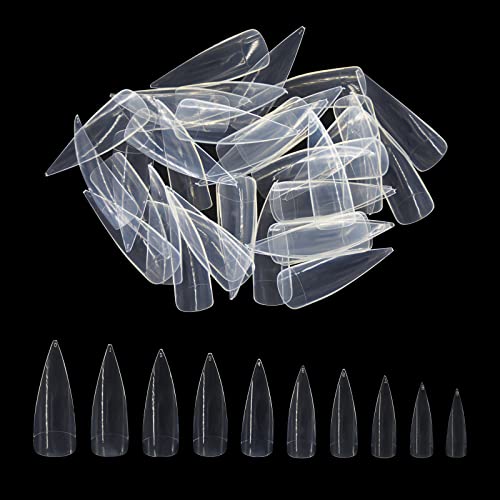 Прозрачни остри режийни ноктопластика, акрилни нокти във формата на орлиного нокът MUNCVY, 500 бр., режийни ноктите за маникюрных салони