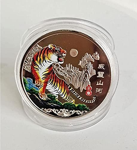 Сребърно Покритие Възпоменателна Монета 2022 Тигровая Медал На Зодиакалния Пояс Тигър Защитен Калъф Щастливата Монета Лична Любителски