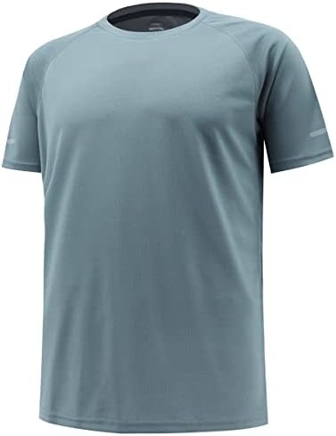 Спортни ризи за мъже | Ризи Dry Fit за мъже, Абсорбиращи Влагата - Мъжки Ризи За фитнес зала С Къс ръкав - Мъжки Спортни Ризи За бягане