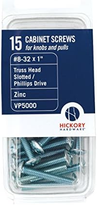 Комплект за проекта Hickory Hardware VP5000 №8-Винтове 32 x 1 инч, Хромирани, 15 бр.
