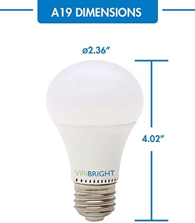 Замяна на лампа с мощност 60 W, led лампа A19, 48 Лампи за Дневна светлина, Цокъл E26, С регулируема яркост, CRI 90+