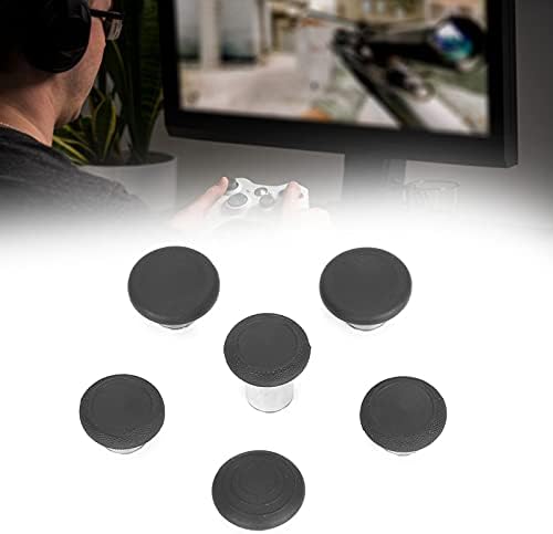 Сменяеми дръжки за палеца Pinsofy 6 в 1 за геймпада, удобен на пипане материал от премиум-клас, Удобни и леки копчета за палеца за игри