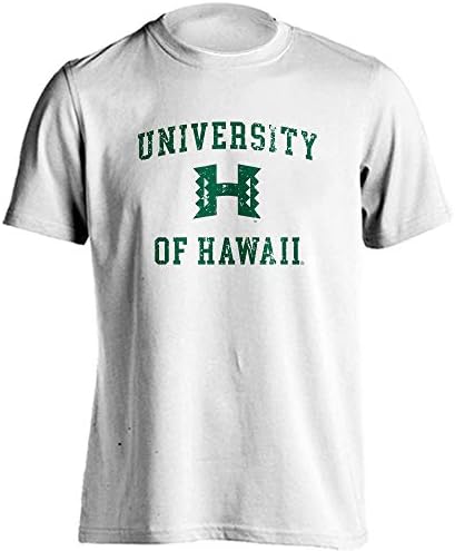Спортна тениска Your Gear Хавайски университет Rainbow Warriors с Потертым ретро лого