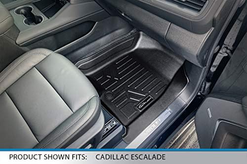 Комплект 3-редови притурки SMARTLINER Custom Fit, който е съвместим с Cadillac Escalade 2021-2023 години на освобождаването от 2-ри до