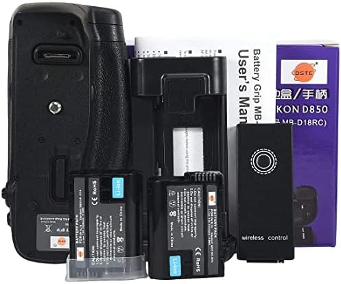 Подмяна на DSTE за Pro IR Remote Control MB-D18 Вертикална Батарейная дръжка + 2 бр. батерия EN-EL15, Съвместима с цифров фотоапарат