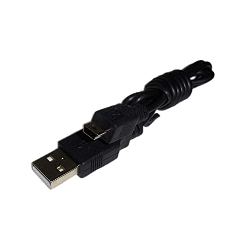 5-ПИНОВ USB кабел HQRP от A до Mini B, който е Съвместим с цифров фотоапарат Sony Cyber-Shot DSC-V1, DSC-V3 DSC-W1 DSC-W12