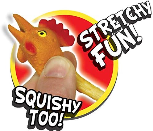 Забавна играчка JA-BG Stretchy & Squishy Пилета (1 пиле асорти) Гума пиле за облекчаване на стреса за деца, юноши и възрастни. Класически