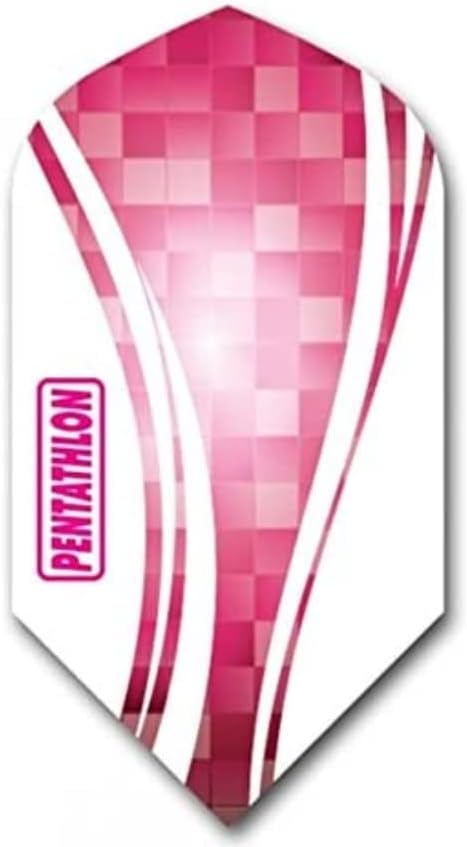 Американски дартс 3 Комплекта (9 елиминации) Полети Стреличка за Петобой Pink Slim - 100 Микрона - Ex-Труден