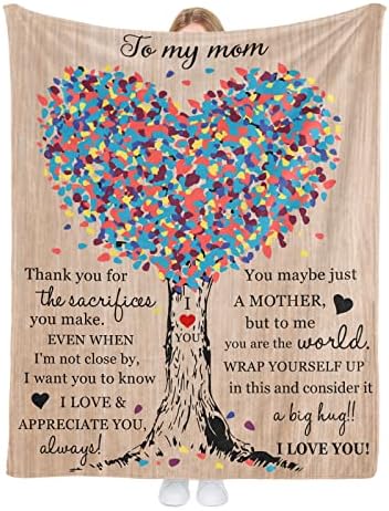 Подаръци за Деня на Майката в формата на Одеяла за мама, Подаръци за Рожден Ден, за майка на Дъщеря и Син, Подаръци за Деня на Благодарността,