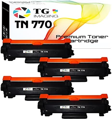 (4 опаковки, 770 броя) TG Imaging Super High Yield е Съвместим с тонер тонер касета Brother TN770 TN-770 за принтери HL-L2370DWXL MFC-L2750DW