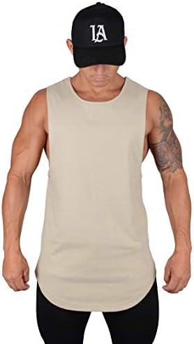 YoungLA Дълги Върховете на Бретелях за мъже | Тениска за тренировка на мускулите в залата | подпорни греди за Бодибилдинг / 308