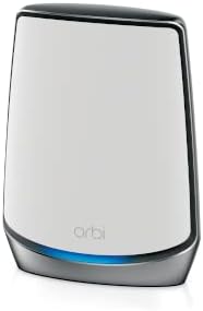 Orbi RBR850 Трехдиапазонная окото система Wi-Fi, 6 за целия си дом AX6000 (Само за рутер), Бяла (обновена)