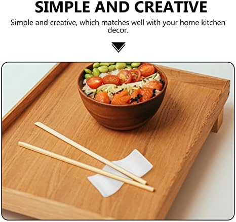 Cabilock Японски Декор Поставка за пръчици за Хранене Поставка за пръчици за хранене Керамични Притежателя лъжици: 2 елемента Поставка