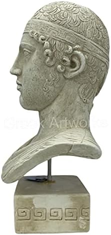 Дельфийский Возничий Бюст Главата на Гръцката Скулптура От твърд гипс Музейна копие на Древна Гърция