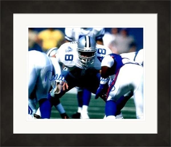 Снимка Дэрила Джонстън Муса с автограф 8x10 (Далас Ковбойз) # 9 матова рамка - Снимки NFL с автограф
