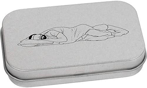 Лидице кутия за канцеларски материали Azeeda 'Sleeping Man' с метални панти /Кутия за съхранение (TT00197545)
